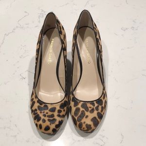 Franco Sarto calf print Wedges, size 8.5
